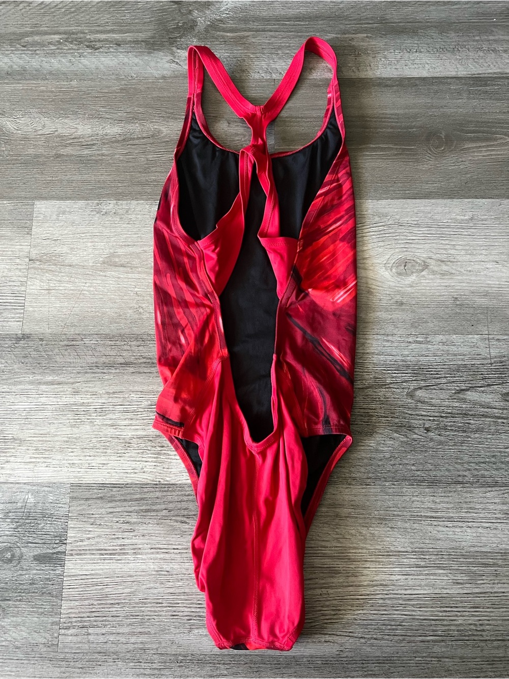 Nike Red Tie-Dye One-Piece Swimsuit - Picture 3 of 4
